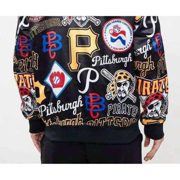 NEW PRO STANDARD pittsburgh pirates track jacket in black - Picture 4 of 4